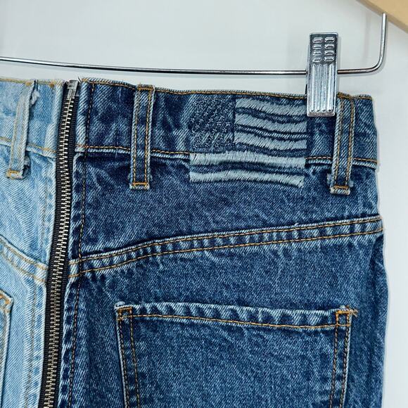 Revice Yin Yang Crop Two Tone High Rise Denim Jeans in Tokyo Wash - Picture 12 of 16